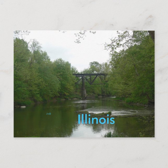Collisontrestle Illinois, Postcard (Front)