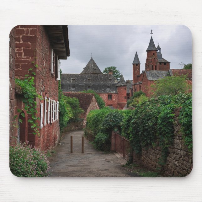 Collonges-la-Rouge, the red village mousepad (Front)