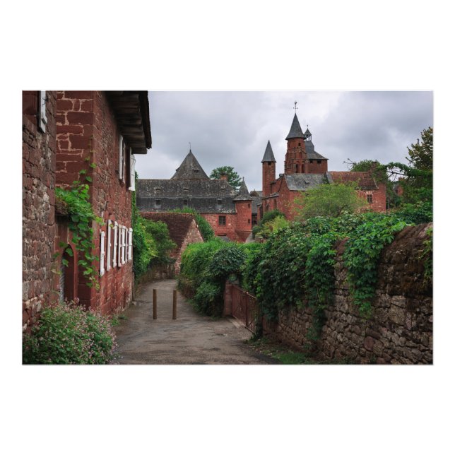 Collonges-la-Rouge, the red village photo print (Front)