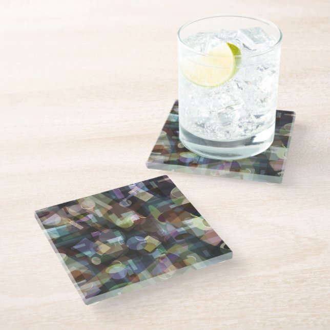 colloquial urban 001 glass coaster (Angled)