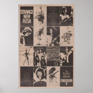 COLLOSEUM 2 Poster - 1976 original NME - Strange