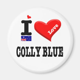 COLLY BLUE - I Love Magnet