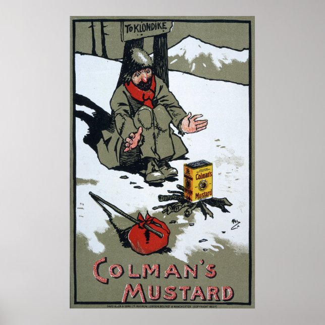 Colman's warming mustard, 1900 poster (Front)