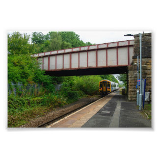Colne Bound Train Leaving Burnley Barracks Railway Photo Print