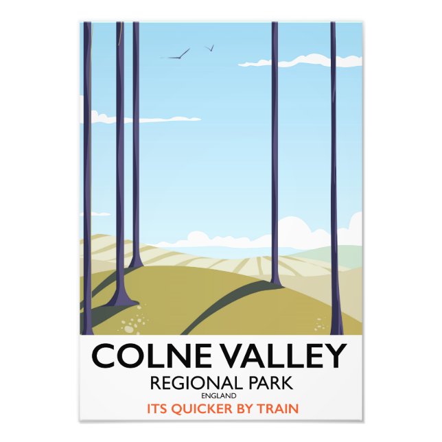 Colne Valley Regional Park England rail poster (Front)
