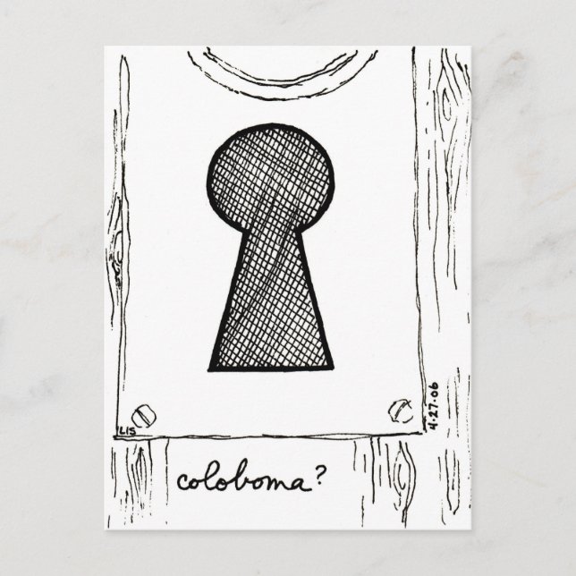Coloboma postcard (Front)