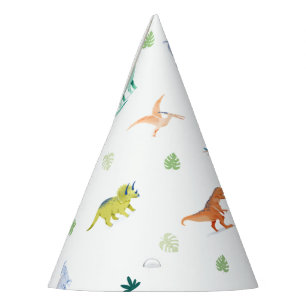 Coloful Dino Birthday Dinosaur Birthday Party Hat