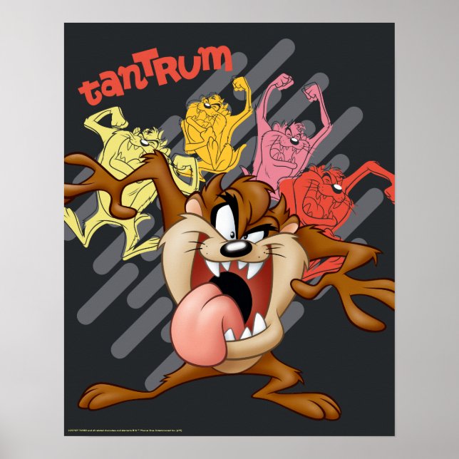 Coloful "Tantrum" TAZ™ Poster (Front)