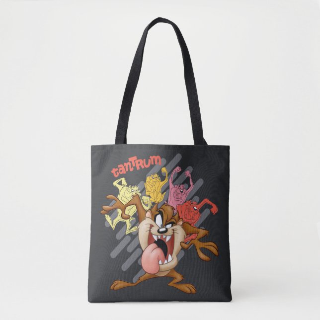 Coloful "Tantrum" TAZ™ Tote Bag (Front)