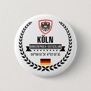 Cologne 6 Cm Round Badge