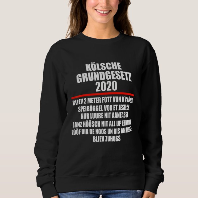 Cologne Basic Law  Cologne Skyline Cologne Carniva Sweatshirt (Front)