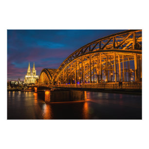 Cologne Bridge Photo Print