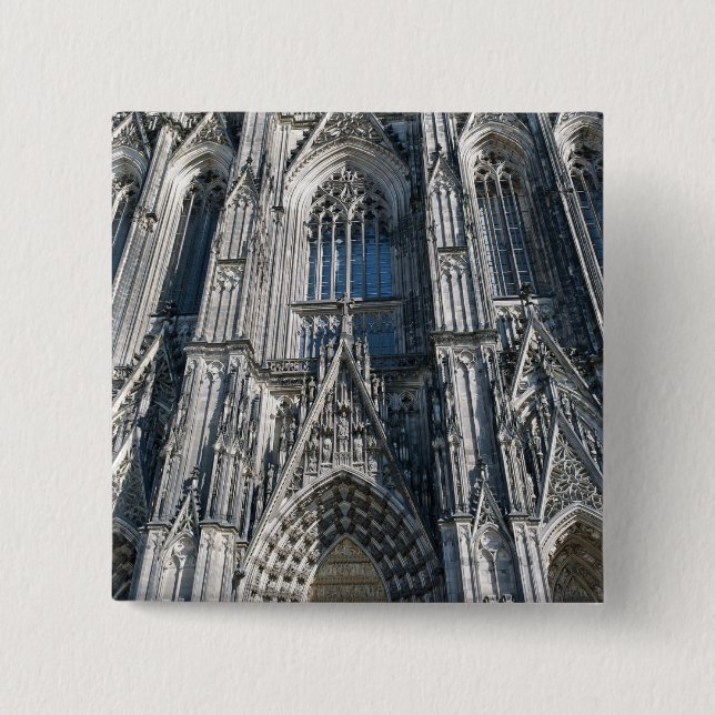 Cologne Cathedral 15 Cm Square Badge (Front)