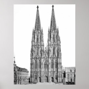 Cologne cathedral 1911 – Kölner Dom Poster