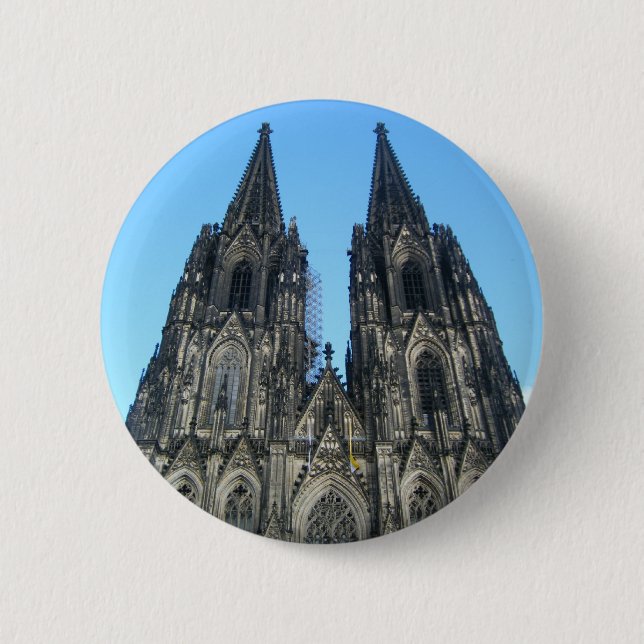 Cologne Cathedral 6 Cm Round Badge (Front)