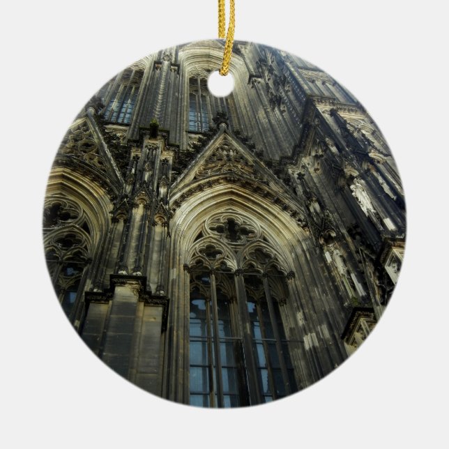 Cologne Cathedral Ceramic Tree Decoration (Front)