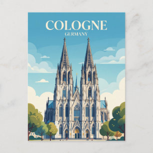 Cologne Cathedral Germany Postcard