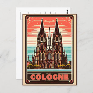 Cologne Cathedral, Köln germany holiday Postcard