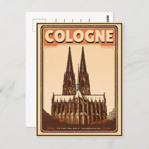 Cologne Cathedral, Köln germany holiday Postcard