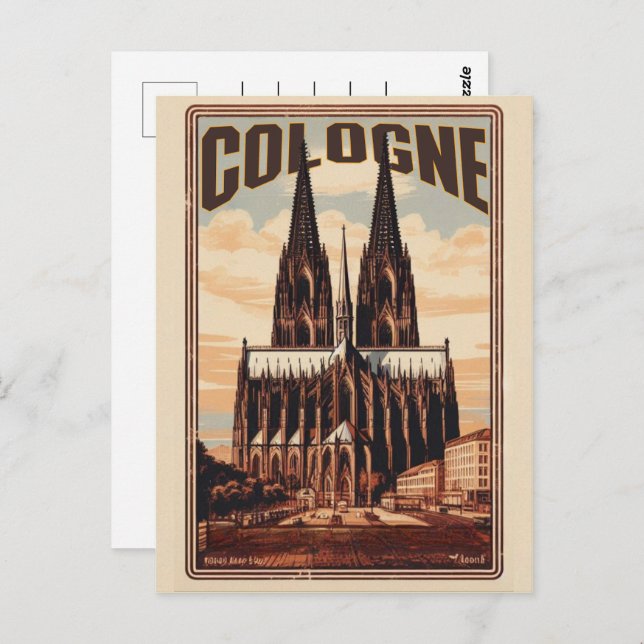 Cologne Cathedral, Köln germany holiday Postcard (Front/Back)