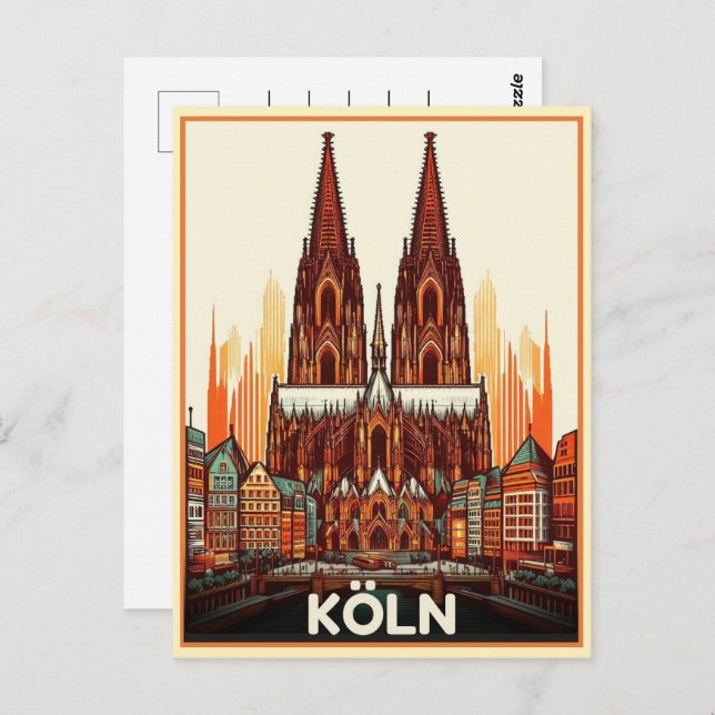 Cologne Cathedral, Köln germany holiday Postcard (Front/Back)