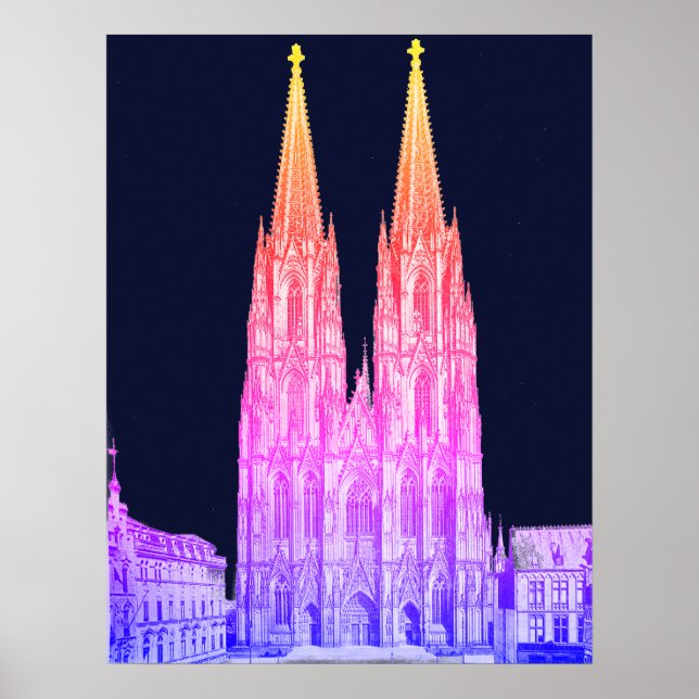 Cologne cathedral Kölner Dom Cologne Köln Colonia Poster (Front)