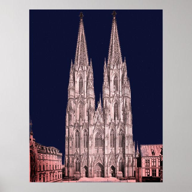 Cologne cathedral Kölner Dom Cologne Köln Colonia Poster (Front)