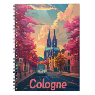 Cologne : Cathedral Majesty and Purple Tranquillit Notebook
