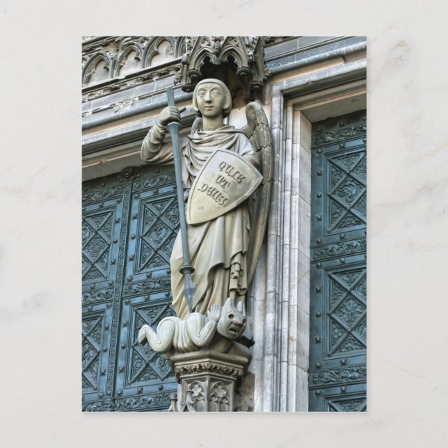 Cologne Cathedral Statue Postcard (Front)