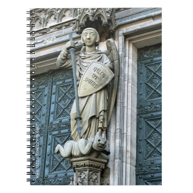 Cologne Cathedral Statue Spiral Notebook (Front)