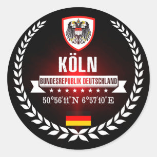 Cologne Classic Round Sticker