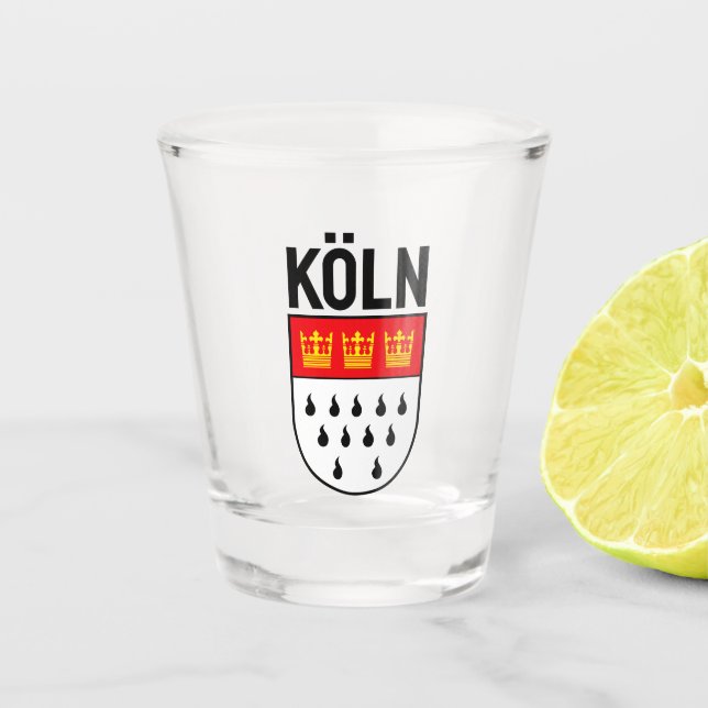 Cologne coat of arms (Germany) Shot Glass (Front)