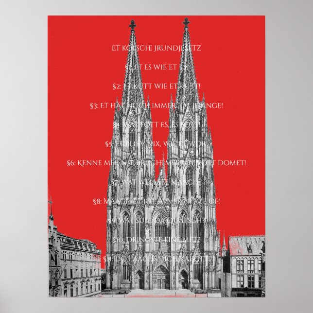 Cologne Dome Cologne Cologne Cologne Poster (Front)