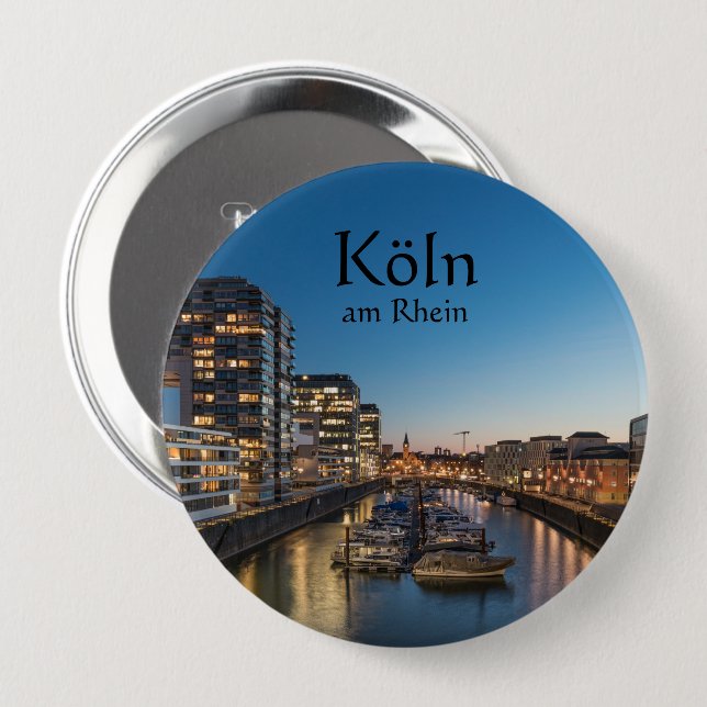 Cologne Germany 10 Cm Round Badge (Front & Back)