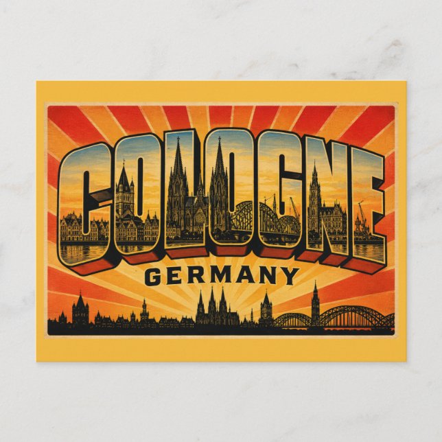 Cologne Germany Cathedral Postcard (Front)