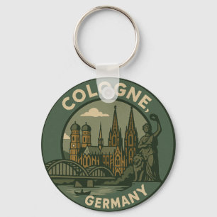 Cologne Germany City Art Key Ring