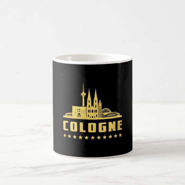 Cologne Germany City Cityscape Funny Gift Idea Coffee Mug (Center)