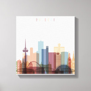 Cologne, Germany   City Skyline Canvas Print