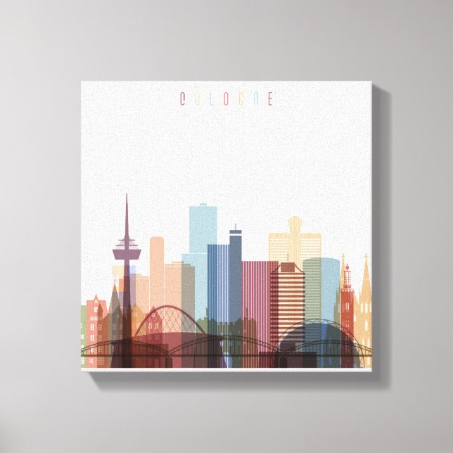 Cologne, Germany | City Skyline Canvas Print (Front)