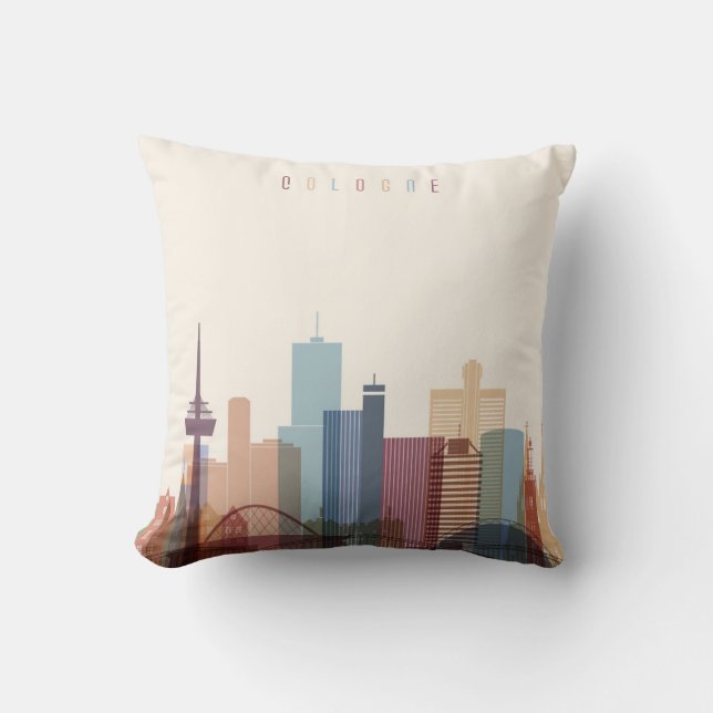 Cologne, Germany | City Skyline Cushion (Front)