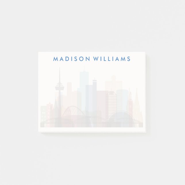 Cologne, Germany | City Skyline Post-it Notes (Front)