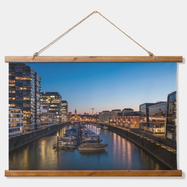 Cologne Germany Harbour Hanging Tapestry (Front)