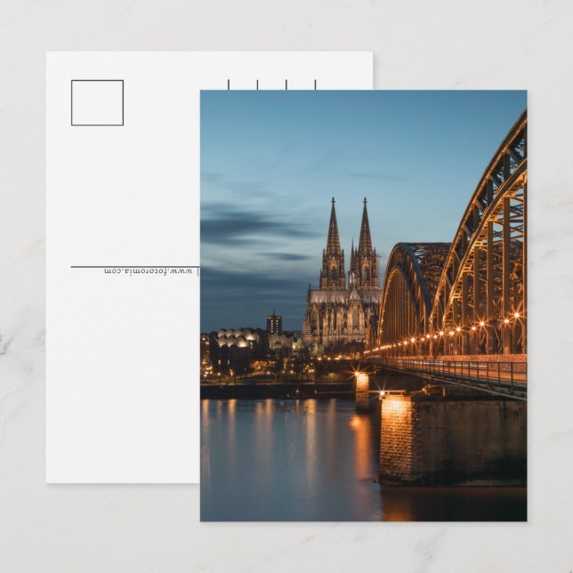 Cologne Germany Holiday Postcard (Front/Back)