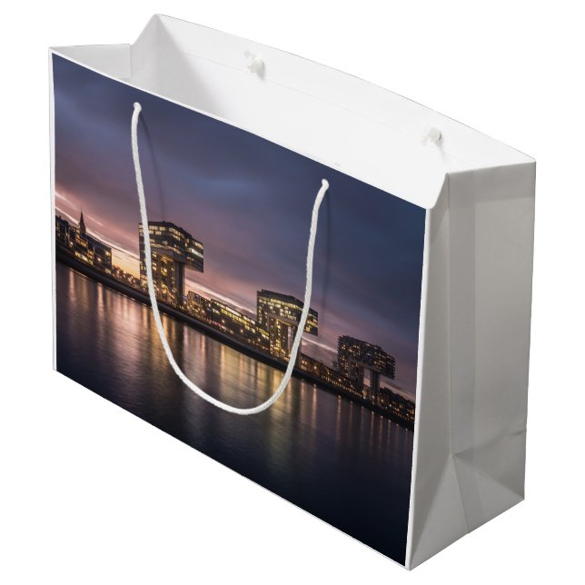 Cologne Germany Large Gift Bag (Back Angled)