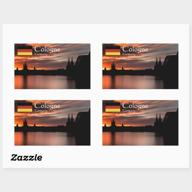 Cologne Germany Rectangular Sticker (Sheet)