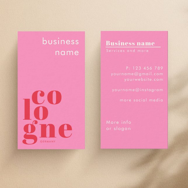 Cologne Germany shop Business Card (Creator Uploaded)