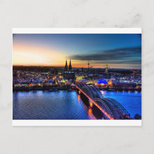 Cologne Germany Skyline Postcard