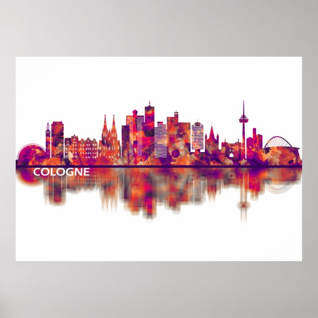 Cologne Germany Skyline Poster (Front)