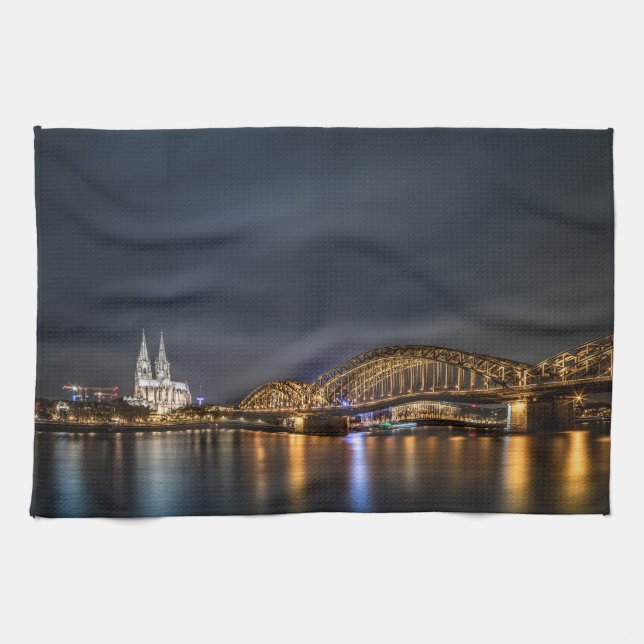 Cologne Germany Tea Towel (Horizontal)