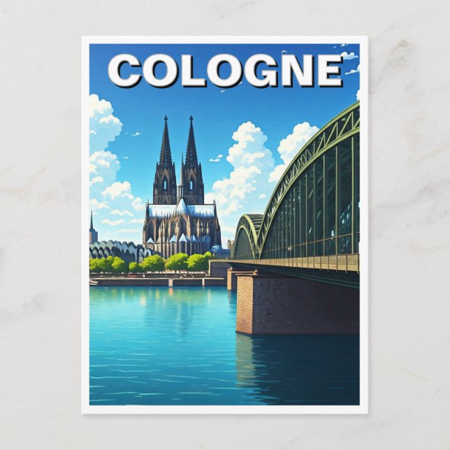 Cologne Germany Travel Postcard (Front)